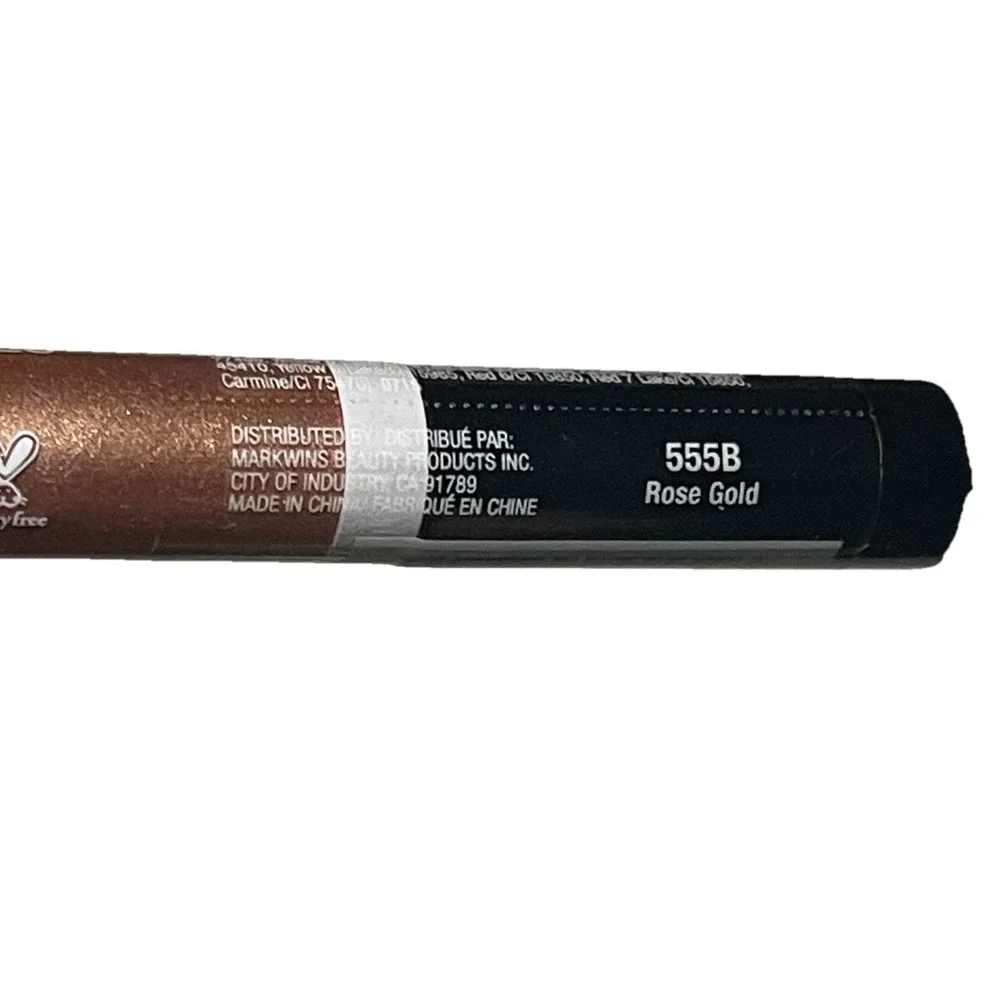 Wet n Wild MegaSlicks Lip Gloss Rose Gold Shimmer Metallic 555B New Sealed Sexy